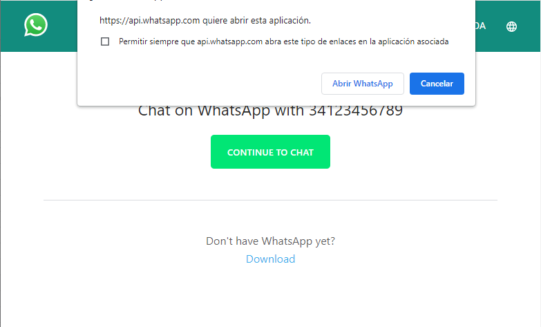 Como crear un link de WhatsApp de forma manual