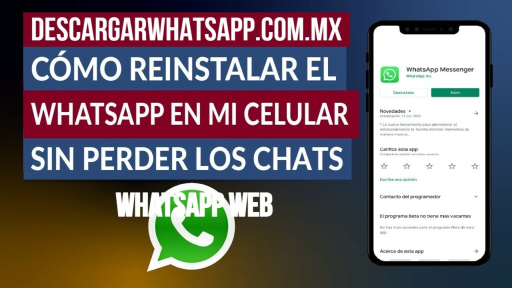 Cómo reinstalar WhatsApp: volver a instalar sin perder chats